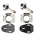 MEROCA Road Lock Shoes Card Three Pardin Bicycle Lollipops Self-Locking Pedal With Lock, Style: Steel Axis (Black) - free shipping - PMc TechLife - Order now!