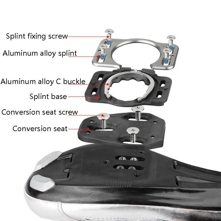 MEROCA Road Lock Shoes Card Three Pardin Bicycle Lollipops Self-Locking Pedal With Lock, Style: Steel Axis (Black) - free shipping - PMc TechLife - Order now!