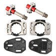 MEROCA Road Lock Shoes Card Three Pardin Bicycle Lollipops Self-Locking Pedal With Lock, Style: Steel Axis (Red) - free shipping - PMc TechLife - Order now!
