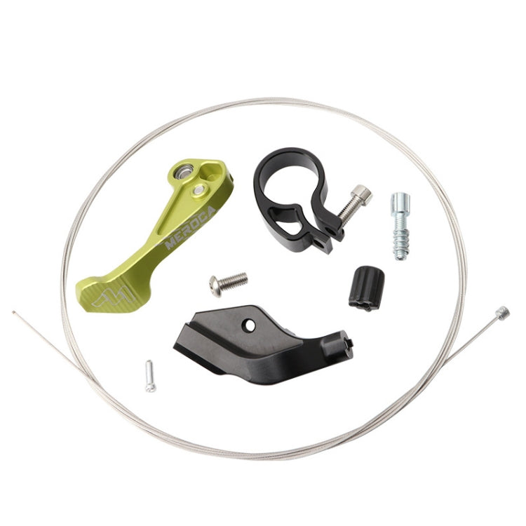 MEROCA Bicycle Telescoping Pipeline Controller Lifting Sitting Pipeline Control Switch(Black Green) - Bicycle Seat Posts by PMc TechLife | Online Shopping South Africa | PMc TechLife | Buy Now Pay Later Mobicred