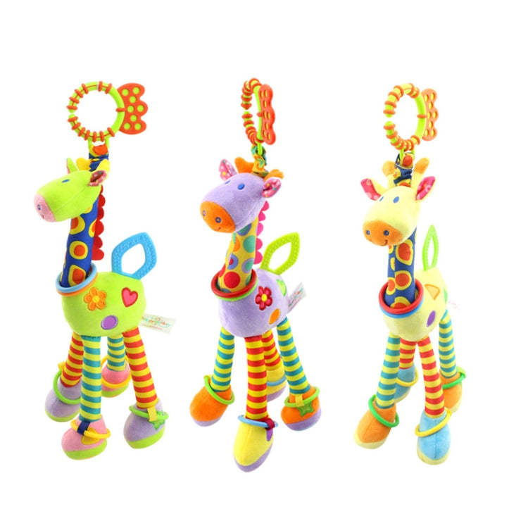 Baby Carriage Hanging Toy 0-1 Year Old Bell Teether Giraffe Bed Bell(Yellow) - Strollers Accessories by PMC TechLife | Online Shopping South Africa | PMC TechLife | Buy Now Pay Later Mobicred