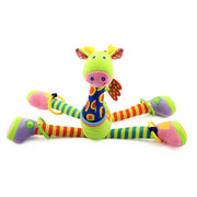 Baby Carriage Hanging Toy 0-1 Year Old Bell Teether Giraffe Bed Bell(Yellow)