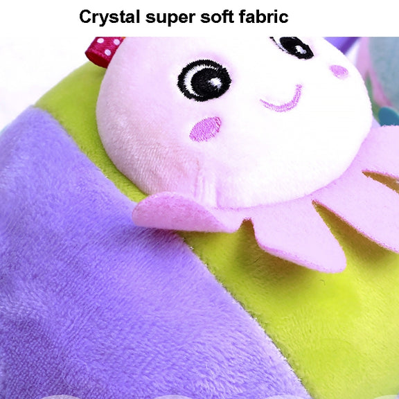 Three-dimensional Animal Baby Music Pull Bell Cloth Ball Bed Hanging Toy Baby Comfort Plush Bed Bell( Ocean Series 2A)