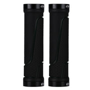 1pair BG-0404 Bicycle Rubber Handle Cover The Mountain Bike Bilateral Lock Dead Anti-Slip Handle Cover(Black)