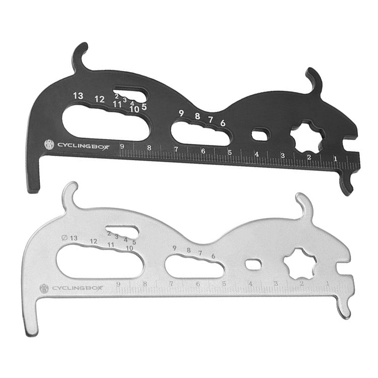 CYCLINGBOX Mountain Bicycle Chain Wear Measuring Ruler Measuring Chain Ruler Inspection Tool(Black) - Maintenance tools by CYCLINGBOX | Online Shopping South Africa | PMc TechLife | Buy Now Pay Later Mobicred