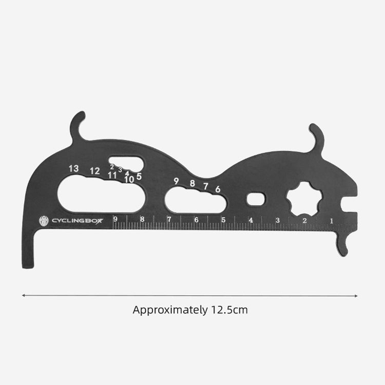 CYCLINGBOX Mountain Bicycle Chain Wear Measuring Ruler Measuring Chain Ruler Inspection Tool(Silver) - free shipping - PMc TechLife - Order now!