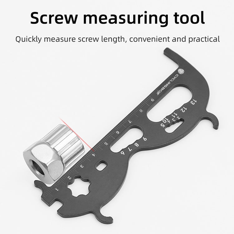 CYCLINGBOX Mountain Bicycle Chain Wear Measuring Ruler Measuring Chain Ruler Inspection Tool(Black) - Maintenance tools by CYCLINGBOX | Online Shopping South Africa | PMc TechLife | Buy Now Pay Later Mobicred