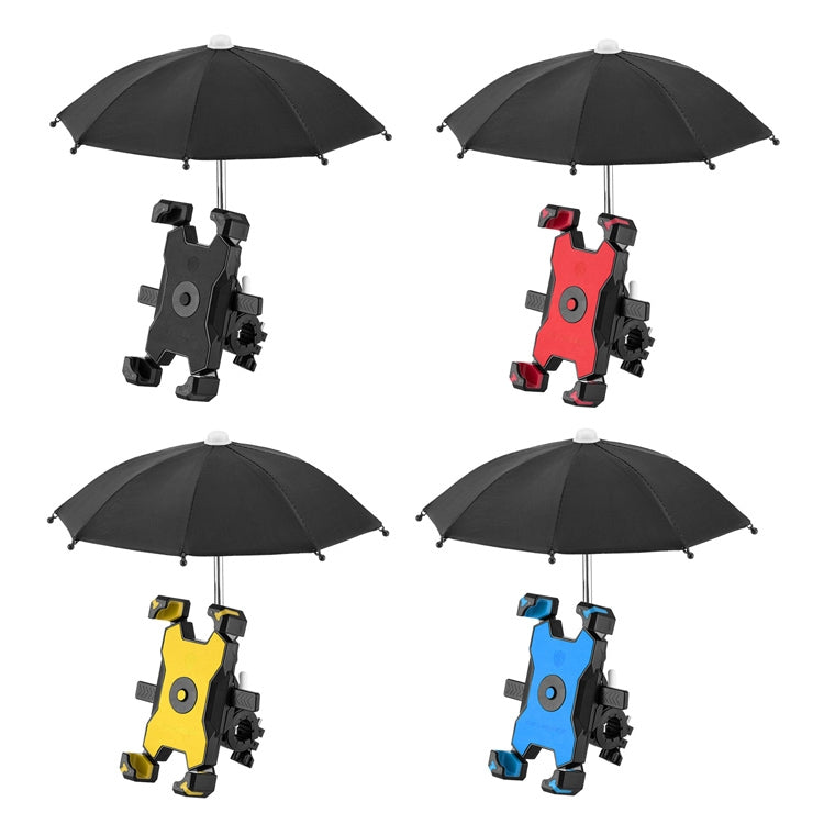 CYCLINGBOX Bicycle Mobile Phone Bracket With Parasol Rider Mobile Phone Frame, Style: Handlebar Installation (Yellow) - free shipping - PMC Jewellery - Order now!