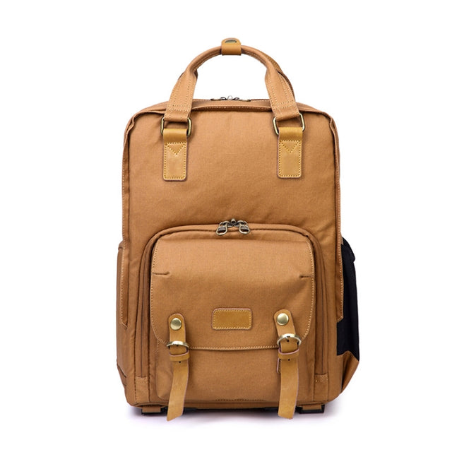 272 Wearable Shoulder Camera Bag Water-resistant SLR Digital Camera Bag(Khaki)