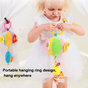 Stroller Drawstring Cloth Ball Toy Baby Soothing Hand Grab Ball Plush Bed Bell Lathe Pendant(Be)