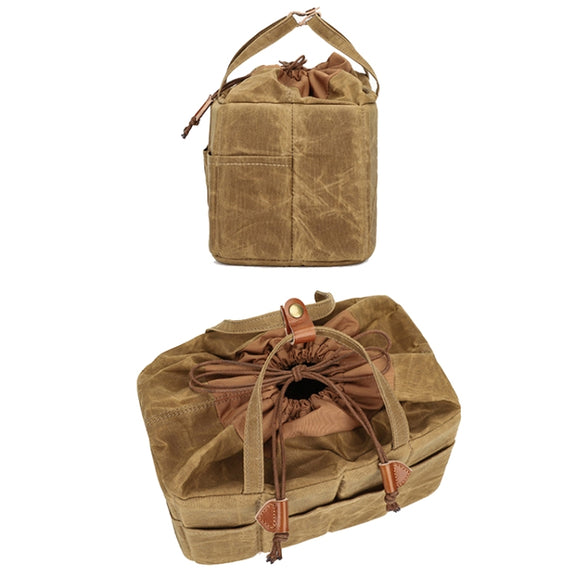 K707 Portable SLR Lens Liner Bag Camera Storage Bag(Khaki)