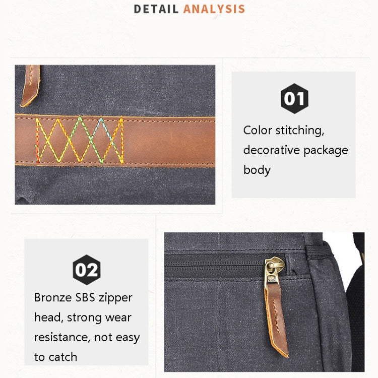 3037 SLR Camera Bag Shoulder Waterproof Messenger Camera Bag(Green) - Strap Satchel by PMC TechLife | Online Shopping South Africa | PMC TechLife | Buy Now Pay Later Mobicred