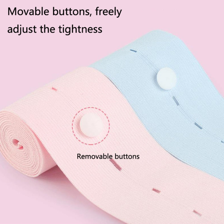 TH20150808 Fetal Monitoring Belt Widened Pregnant Women Check-up Adjustable Buttonhole Elastic Strap Monitoring Belt, Size: 6x130cm(Sky Blue)