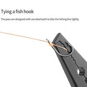 Multifunctional Long Way Sub-Clamp Control Fish Pliers Fish Catcher(Luya Tongs (Blue))
