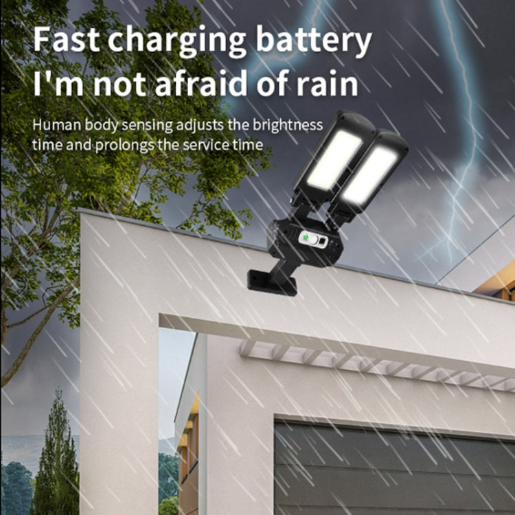 TG-TY097 2-Heads Solar Light Outdoor Human Body Induction Wall Lamp Garden Street LED Light(200 COB) - Street Lights by PMc TechLife | Online Shopping South Africa | PMc TechLife | Buy Now Pay Later Mobicred