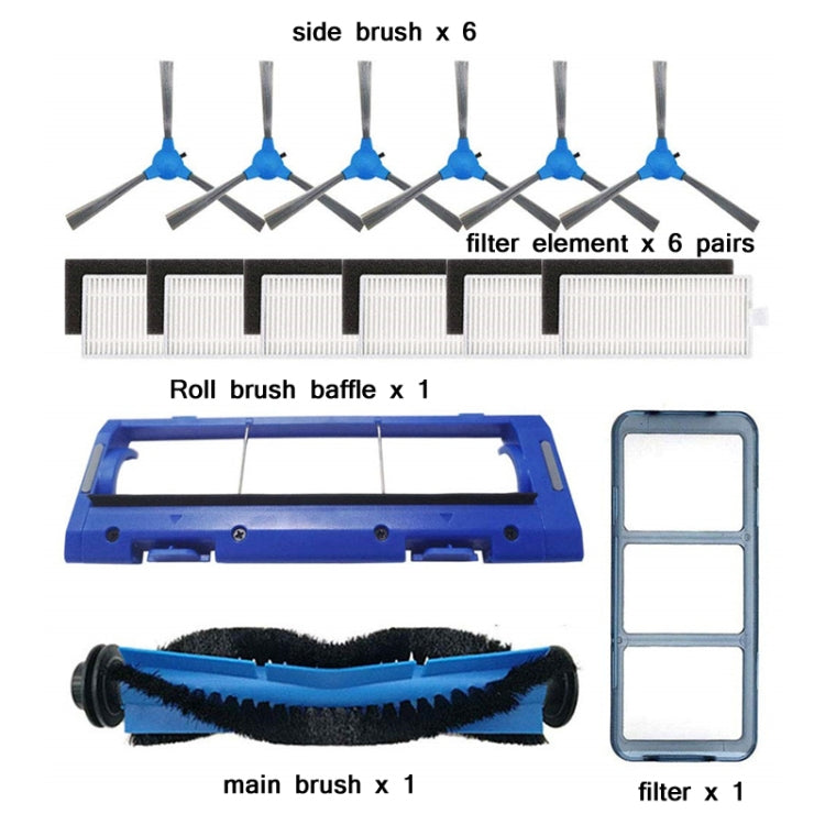 15 PCS/Set Sweeper Accessories For Eufy 11S / RoboVac / 30 / Eufy / 30C / 15C(Blue) - free shipping - PMC TechLife - Order now!