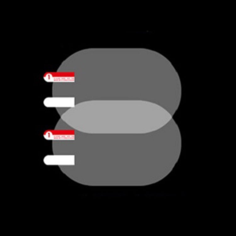 2pcs /Set Rainproof Anti-Fog And Anti-Reflective Film For Car Rearview Mirror Ellipse 100X145mm(Transparent) - Auto Film by PMC TechLife | Online Shopping South Africa | PMC TechLife | Buy Now Pay Later Mobicred