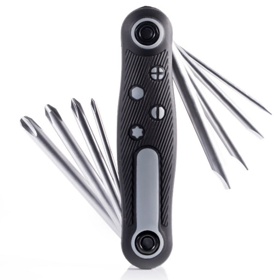 8 In 1 Bicycle Repair Portable Folding Allen Wrench(Phillips Slotted)