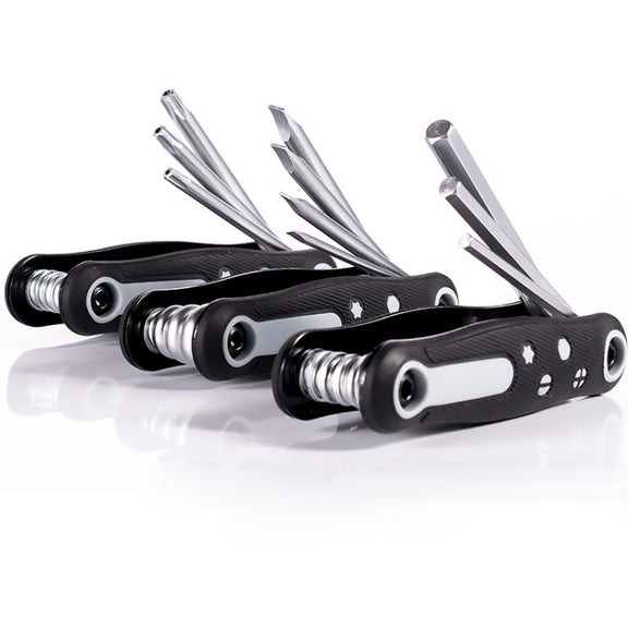 8 In 1 Bicycle Repair Portable Folding Allen Wrench(Phillips Slotted)