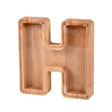 Wooden English Alphabet Piggy Bank Transparent Acrylic Piggy Bank(H) - free shipping - PMC TechLife - Order now!