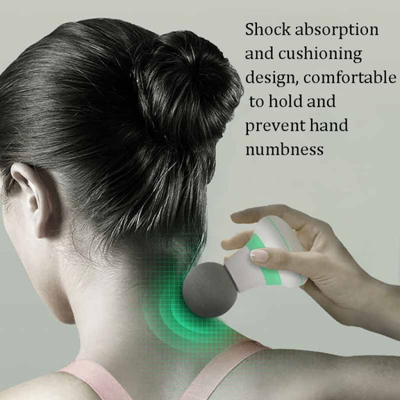 RJ-R088 Mini Massager Muscle Relaxation Fascia Gun Home Vibrating Hammer Massager(Blue)