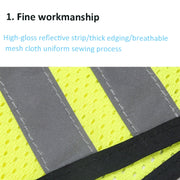 Sports Reflective Vest Night Running Outdoor Reflective Clothing Traffic Safety Reflective Vest,Style: With Led(Fluorescent Yellow)