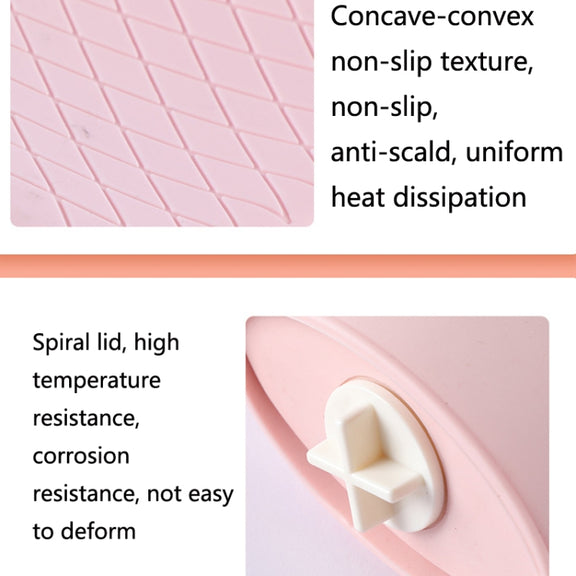 Winter Silicone Hand Warmer Cartoon Cute Water Injection Warm Water Bag, Colour: Pink Love