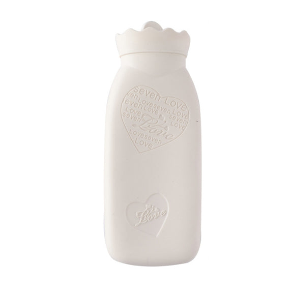 Winter Silicone Hand Warmer Cartoon Cute Water Injection Warm Water Bag, Colour: Beige Love