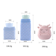 Winter Silicone Hand Warmer Cartoon Cute Water Injection Warm Water Bag, Colour: Light Blue Square