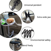 YP-106 Convenient Car PC Tray Car Lazy People Beverage Table(White)