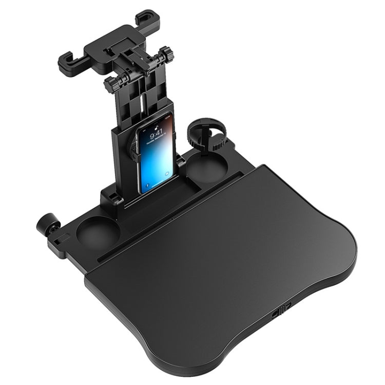 Car Seat Back 360 Degree Rotating Dining Table Board Multifunctional Folding Beverage Computer Rack(Black) - Car Drink Holders by PMC TechLife | Online Shopping South Africa | PMC TechLife | Buy Now Pay Later Mobicred