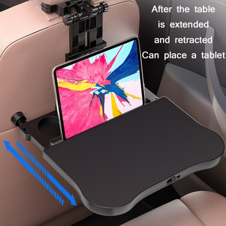 Car Seat Back 360 Degree Rotating Dining Table Board Multifunctional Folding Beverage Computer Rack(Black) - Car Drink Holders by PMC TechLife | Online Shopping South Africa | PMC TechLife | Buy Now Pay Later Mobicred