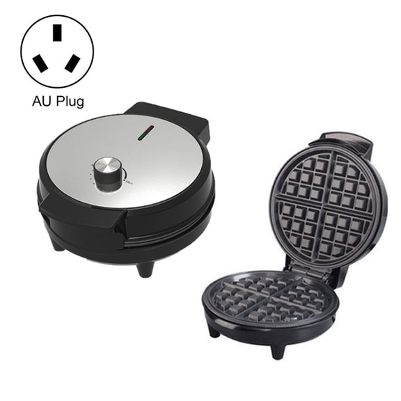 1000W Waffle Maker Breakfast Bread Maker Sandwich Maker Temperature Adjustable Electric Baking Pan(AU Plug)