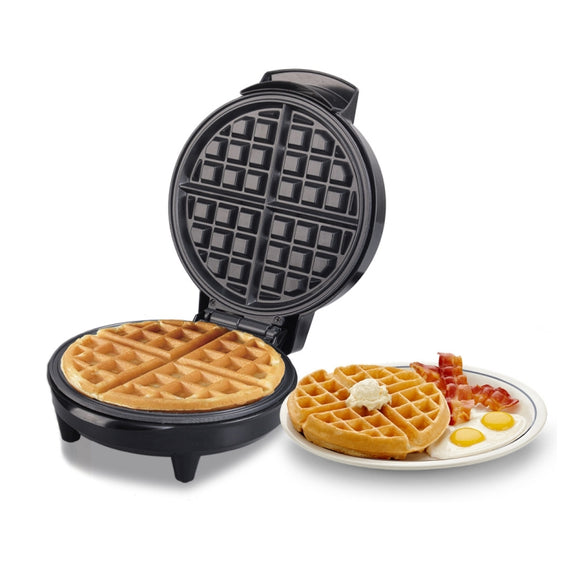 1000W Waffle Maker Breakfast Bread Maker Sandwich Maker Temperature Adjustable Electric Baking Pan(UK Plug)