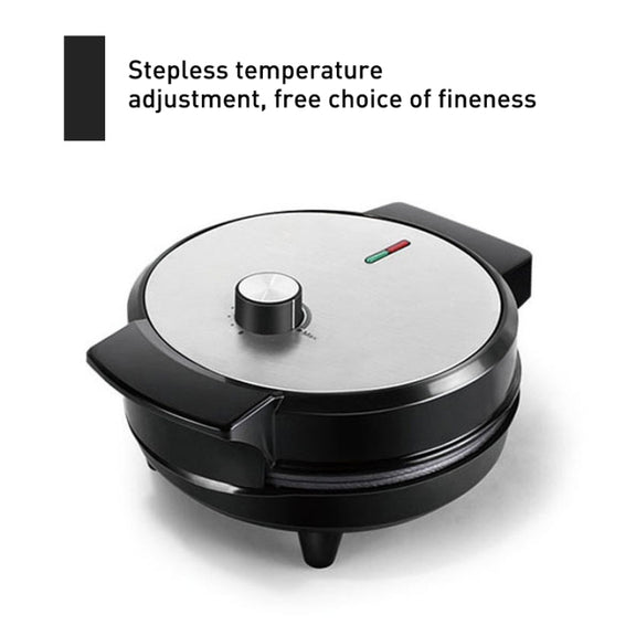 1000W Waffle Maker Breakfast Bread Maker Sandwich Maker Temperature Adjustable Electric Baking Pan(UK Plug)