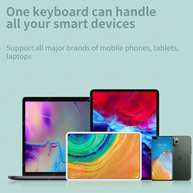 871 9.7 Inch Portable Tablet Bluetooth Keyboard With Touchpad + Mouse Set for iPad(Mint Green + Mouse)