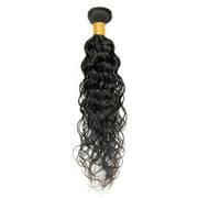Ladies Water Wave Synthetic Fiber Hair Bun Wig(16 Inch)