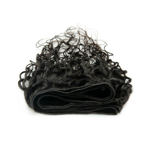 Ladies Water Wave Synthetic Fiber Hair Bun Wig(16 Inch)