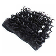 Ladies Water Wave Synthetic Fiber Hair Bun Wig(18 Inch)