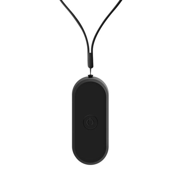EP206 Hanging Neck Negative Ion Necklace Air Purifier(Black)