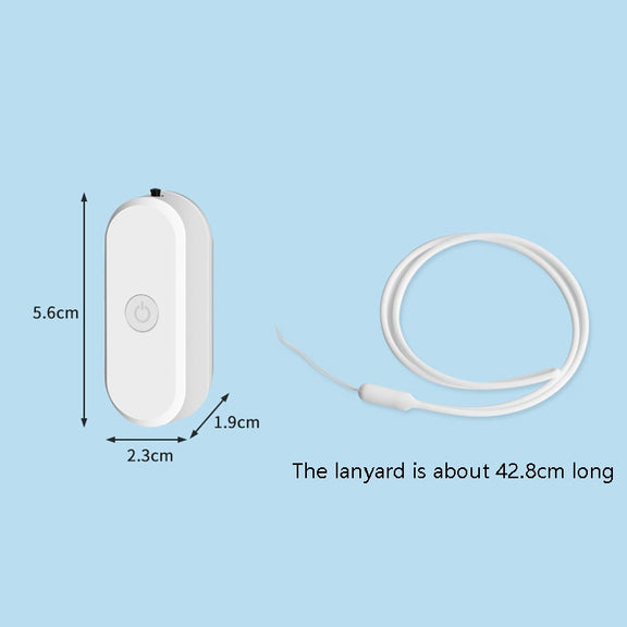 EP206 Hanging Neck Negative Ion Necklace Air Purifier(Black)
