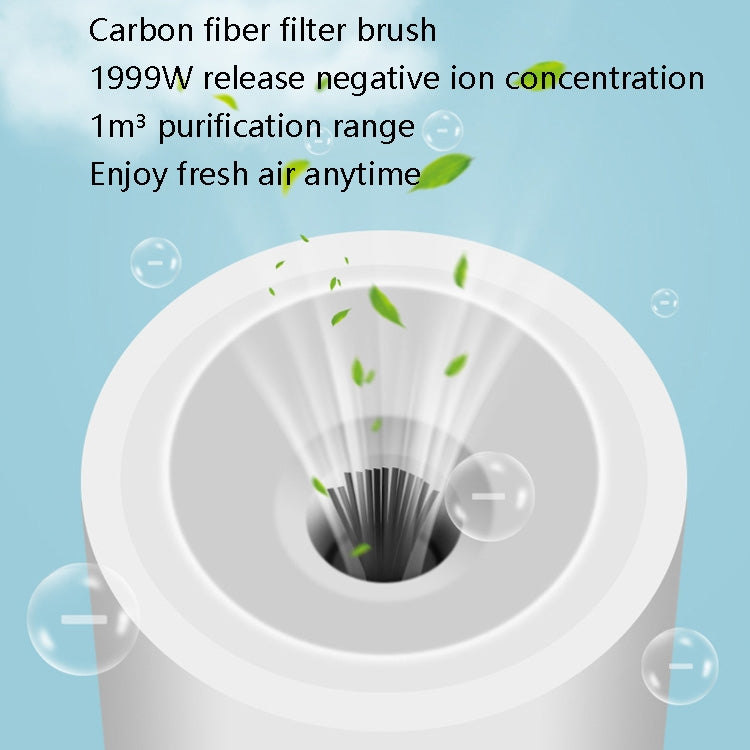 EP205 Portable Air Purifier Negative Ion Necklace Hanging Collar Purifier(Black)