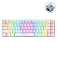 T8 68 Keys Mechanical Gaming Keyboard RGB Backlit Wired Keyboard, Cable Length:1.6m(White Green Shaft) - Wired Keyboard by PMC TechLife | Online Shopping South Africa | PMC TechLife | Buy Now Pay Later Mobicred