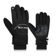 WEST BIKING YP0211221 Winter Warm Fleece Riding Gloves Non-Slip Waterproof Touch Screen Gloves, Size: M(Black) - free shipping - PMc TechLife - Order now!