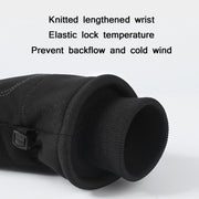 WEST BIKING YP0211221 Winter Warm Fleece Riding Gloves Non-Slip Water-resistant Touch Screen Gloves, Size: L(Black)