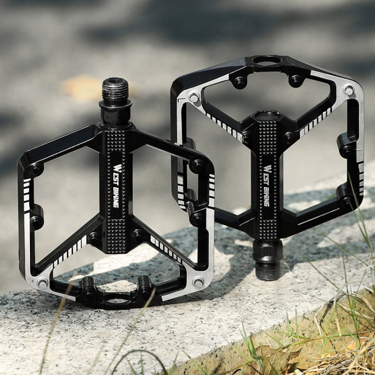 WEST BIKING Bicycle Aluminum Alloy Chromium Molybdenum Steel Axle Pedal(Black) - free shipping - PMc TechLife - Order now!
