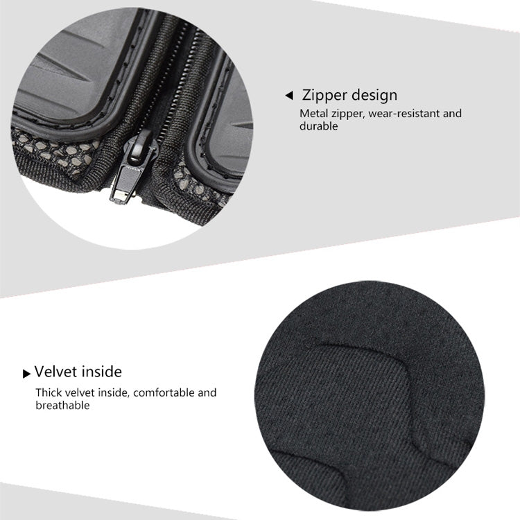 GHOST RACING Motorcycle Protective Gear Children Safety Riding Sport Vest + Knee Pads + Elbow Pads Protective Suit(Black)