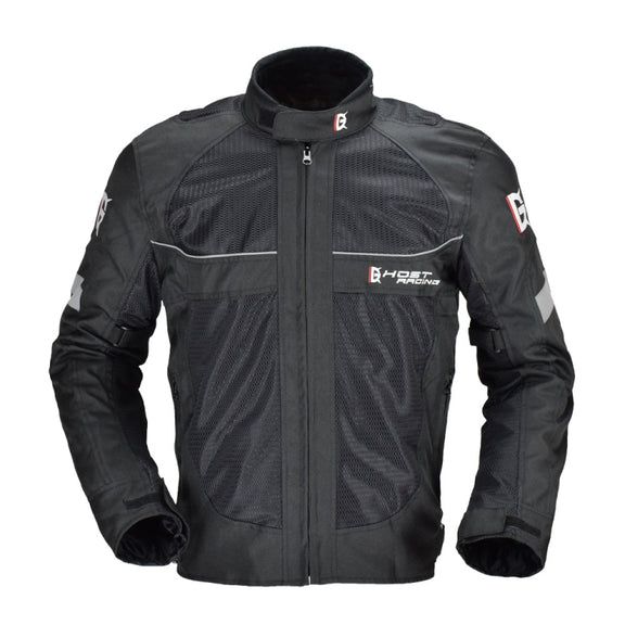 GHOST RACING GR-Y05 Motorcycle Cycling Cloth Men Knight Racing Jacket Keep Warm Anti-Fall Locomotive Off-Road Suit, Size: M(Black)