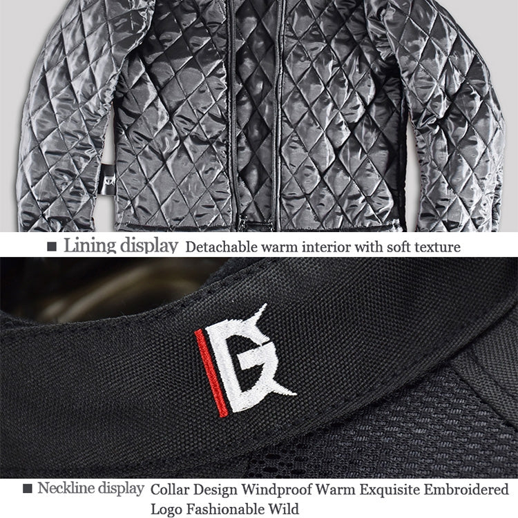 GHOST RACING GR-Y05 Motorcycle Cycling Cloth Men Knight Racing Jacket Keep Warm Anti-Fall Locomotive Off-Road Suit, Size: L(Black)