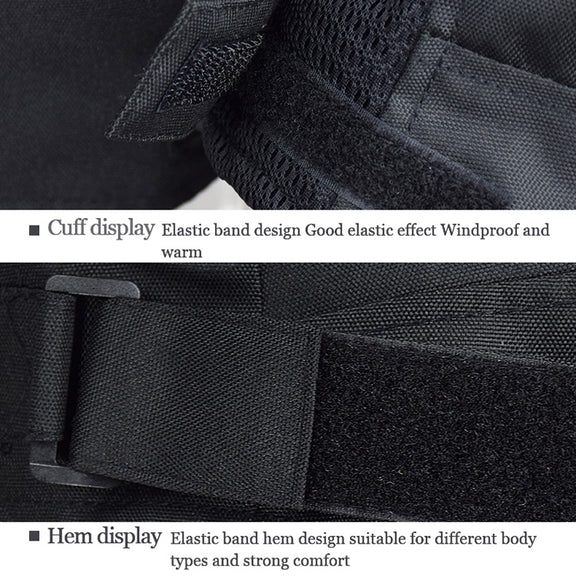 GHOST RACING GR-Y05 Motorcycle Cycling Cloth Men Knight Racing Jacket Keep Warm Anti-Fall Locomotive Off-Road Suit, Size: L(Black)